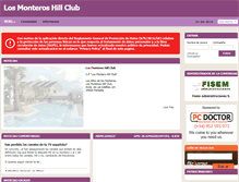 Tablet Screenshot of monteroshillclub.urbytus.net